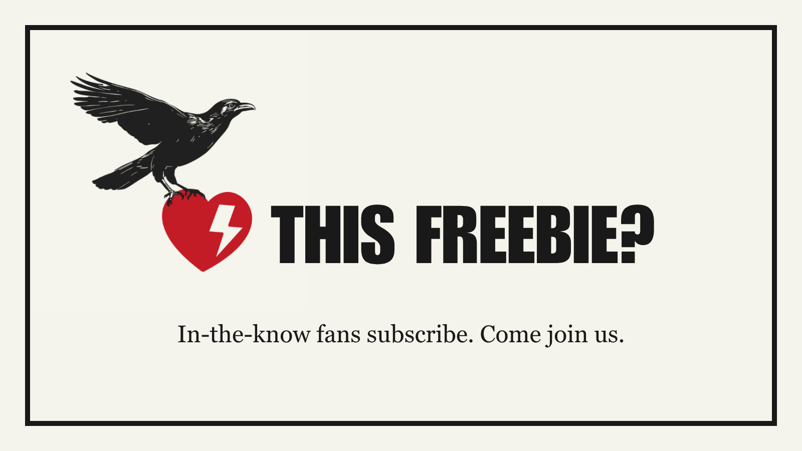 SUBSCRIBE graphic for free articles Landscape